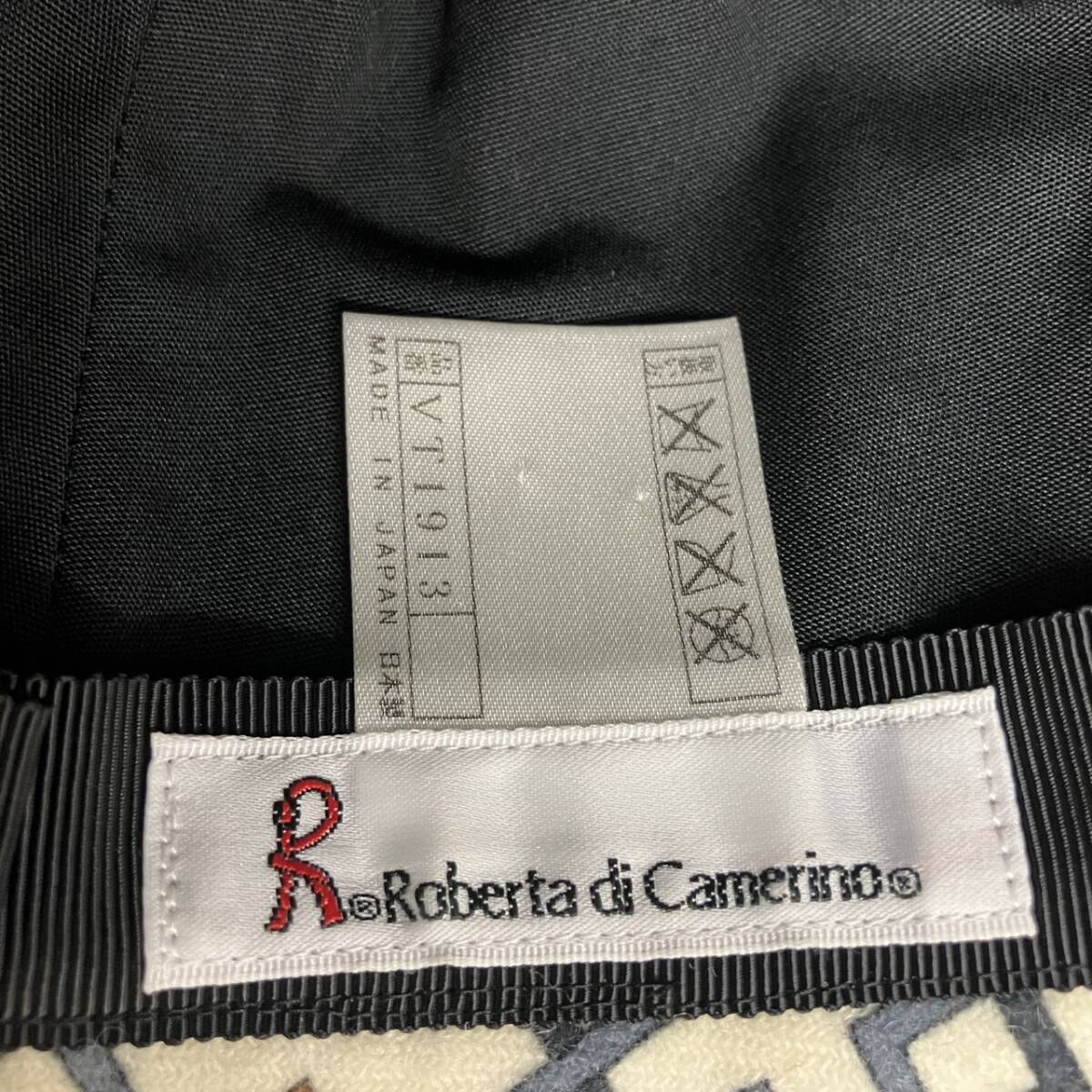 【A】Roberta di Camerino　ロベルタディカメリーノ　帽子　黒 ブラック　レディース　バケットハット　アパレル　ファッション【220】_画像8