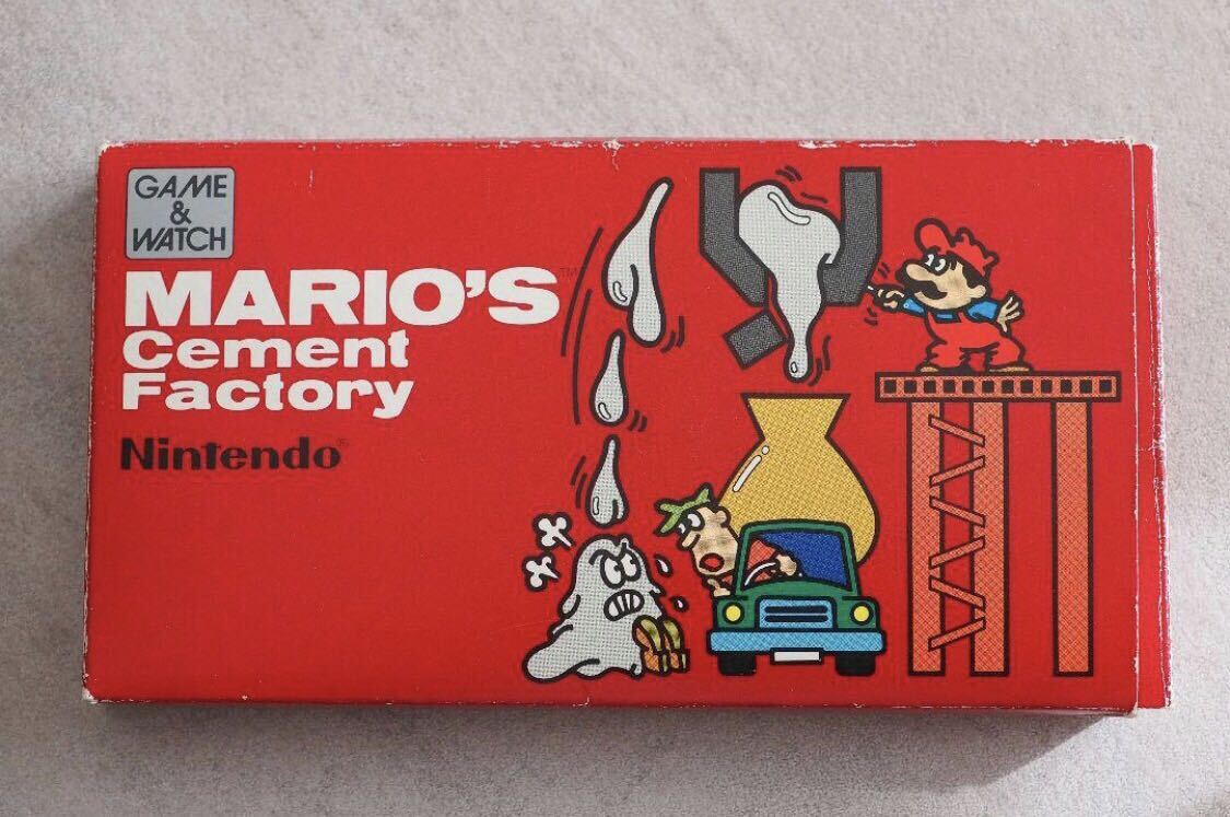 ゲームウォッチ GAME WATCH マリオ セメントファクトリー mario's cement factory Nintendo 美品 箱、説明書付き _画像2