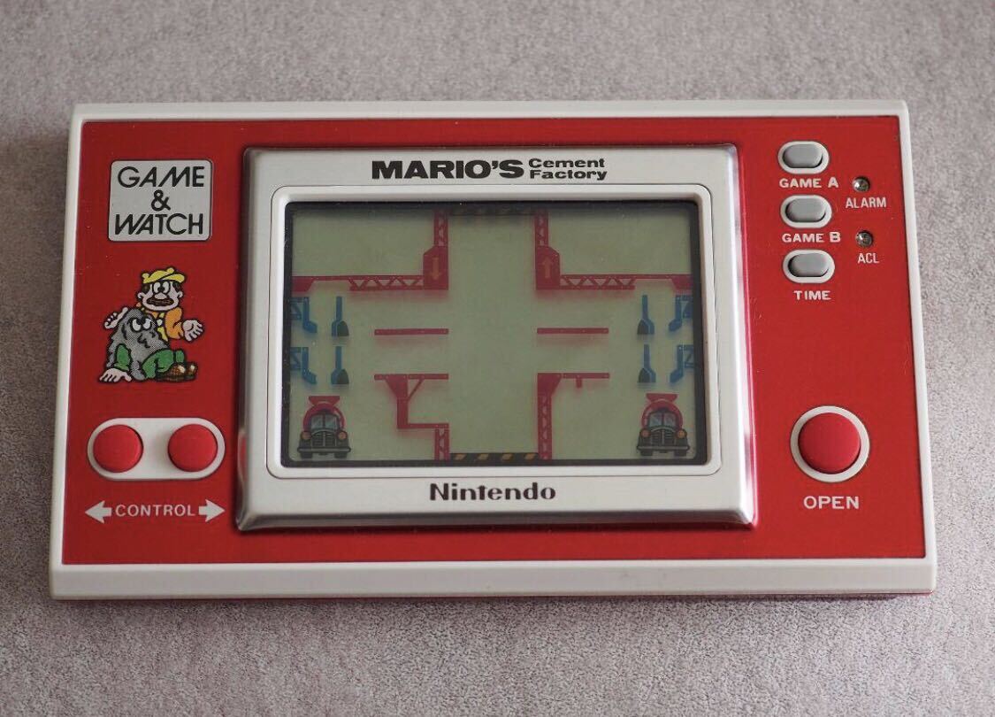 ゲームウォッチ GAME WATCH マリオ セメントファクトリー mario's cement factory Nintendo 美品 箱、説明書付き _画像4