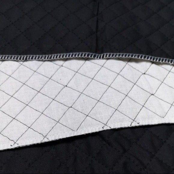 生地 キルティング ブラック ブロード  約106×50cm 日本製