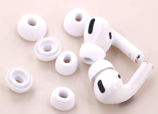 改良版 AirPods Pro イヤホン用 イヤーピース イヤーチップ シリコン製 付けたまま充電可能 S/M/L 3セット ホワイト E375_画像4