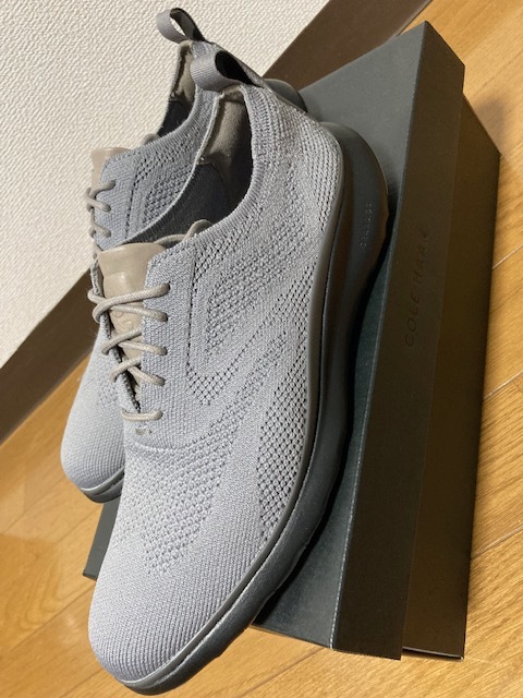 新品 箱付 COLE HAAN コールハーン 3 ZEROGRAND STCLT OX 25.5cm IRONSTONE ゼログランド スティッチライト オックスフォード 7.5 グレーの画像7