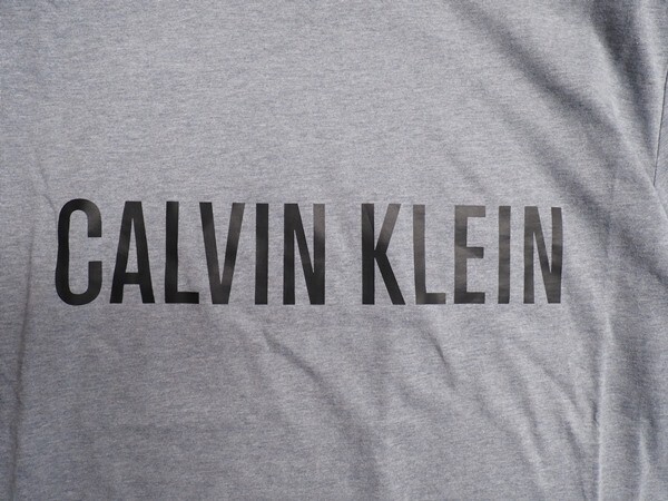 新品正規品 Calvin Klein カルバンクライン コットン100% 天竺 ロングTシャツ US:M JP:L 灰(W6W) NM1958_画像5