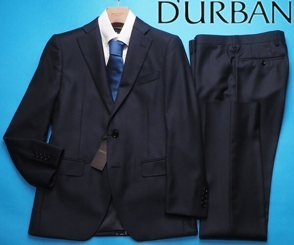 new goods STUDIO by DURBAN Durban [REDA made in Italy cloth Super110\'S SILKY EFFECT] Arrow do Be weave pattern suit AB5 dark blue (39) 0400221