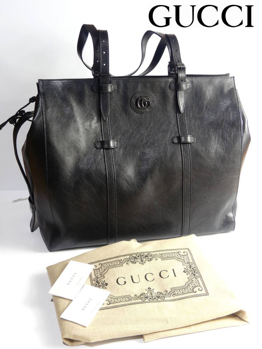 729,000円新品GUCCIグッチ☆迫力のビッグサイズ。GG金具も 729,000円新品GUCCIグッチ☆迫力のビッグサイズ。GG金具も
