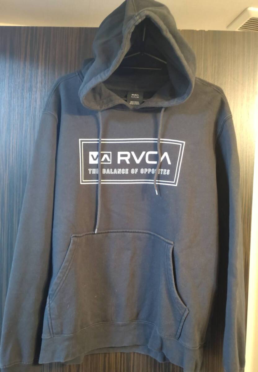 RVCA ルーカ　メンズ　レディース　パーカー　スウェット　ブラック　Sサイズ　格安　売り切り　_画像1