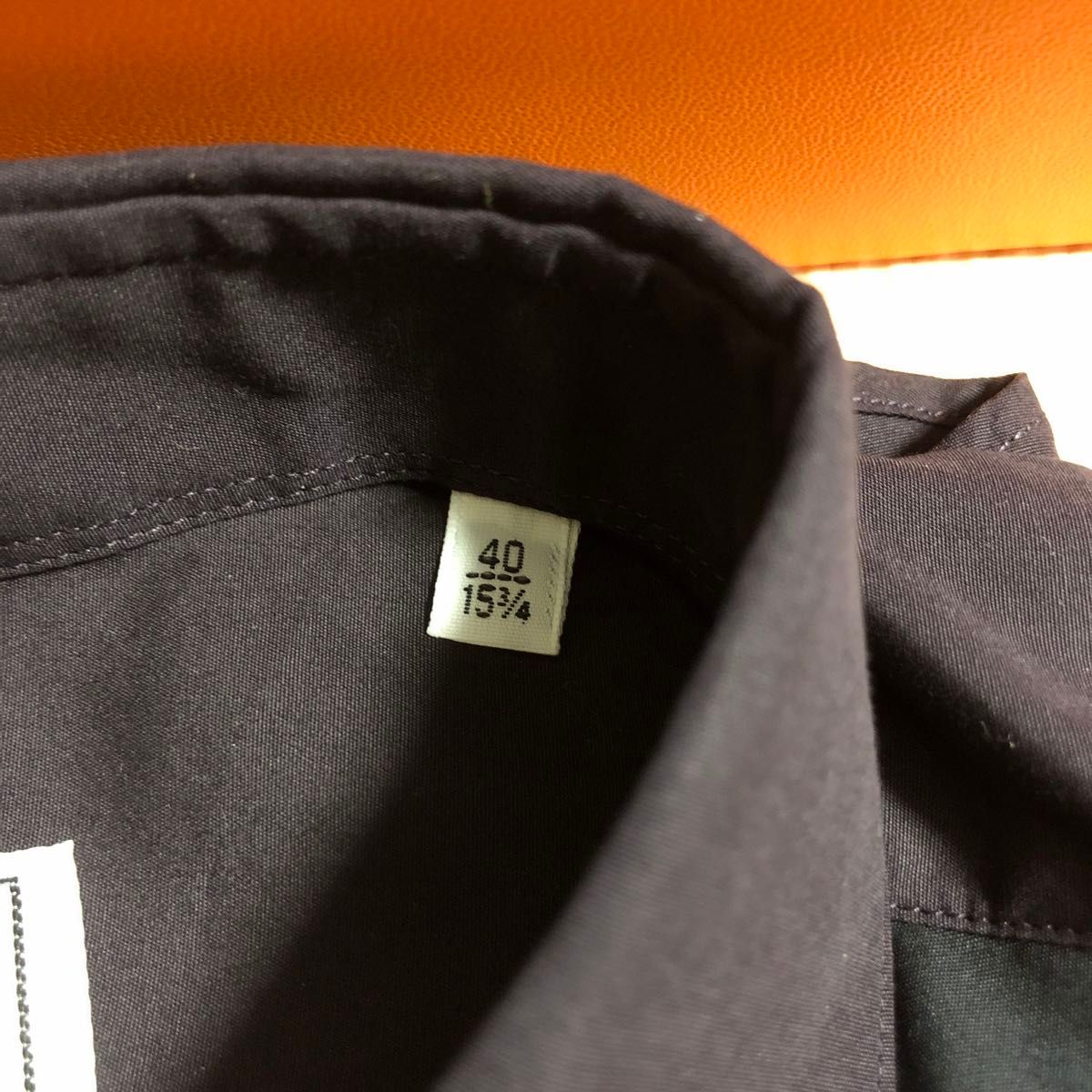 ほぼ未使用 エルメス 長袖シャツ 濃紫 白系馬柄 サイズM-L ほぼ未使用 エルメス 長袖シャツ 濃紫 白系馬柄 サイズM-L