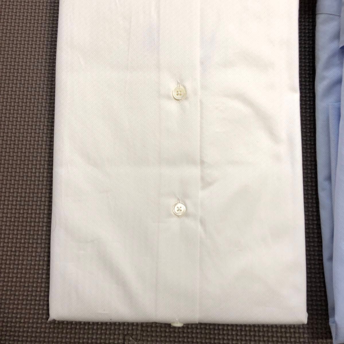 未使用タグ付 エルメス 長袖ワイシャツ 白 青 M-Lサイズ|Yahoo 未使用タグ付 エルメス 長袖ワイシャツ 白 青 M-Lサイズ|Yahoo