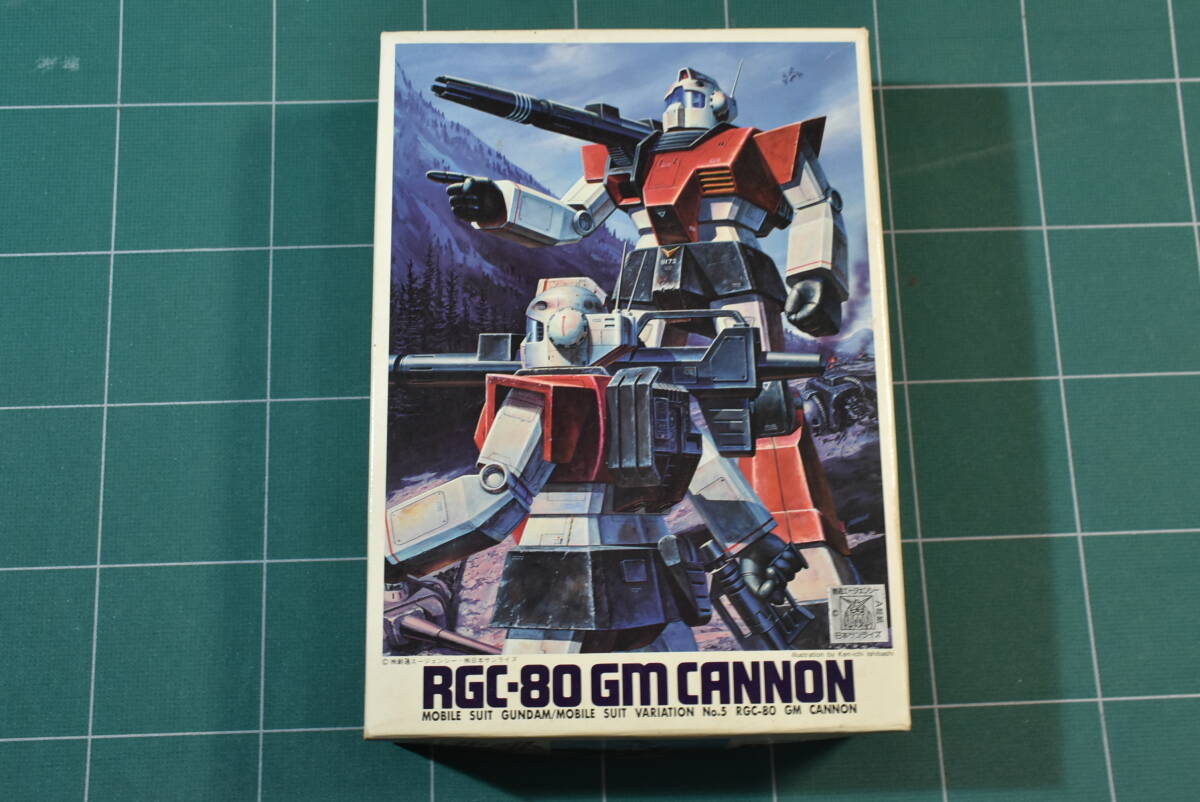 Qm244 旧キット 1983's vtg Bandai 1:144 RGC-80 GM Cannon ジムキャノン 旧バンダイ 【JAN無し】 60サイズの画像1
