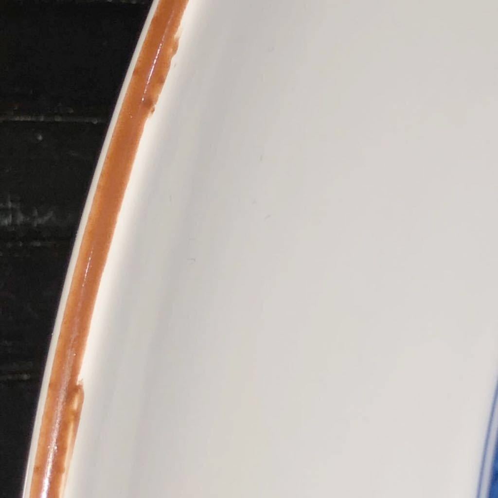 【即決/送料無料】たち吉 染付陶器大皿 盛り皿 31cmビッグプレート 和食器 中古 未使用 キッチン雑貨 TACHIKICHI Japanese ceramic plate_画像7