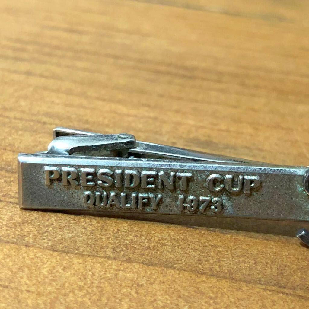 【即決/送料無料】 president cup qarify1973 プレジデントカップネクタイピン レトロ 年代物中古 非売品