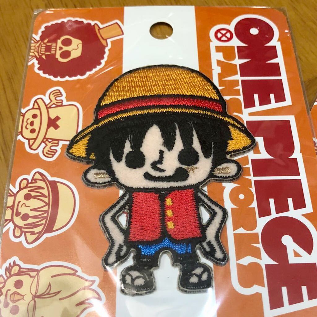 【即決/送料無料】 ONE PIECE ルフィ フランキー ワッペン 2枚セットまとめ売り パンソンワークス ワンピースグッズ_画像2