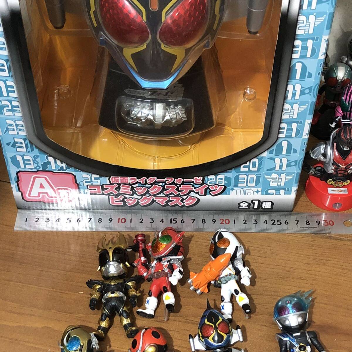 【即決】 仮面ライダーフィギュア46個セットまとめ売り コズミックステイツ ソフビ人形 胸像フィギュア 中古 MASKED RIDER Kamen  Rider