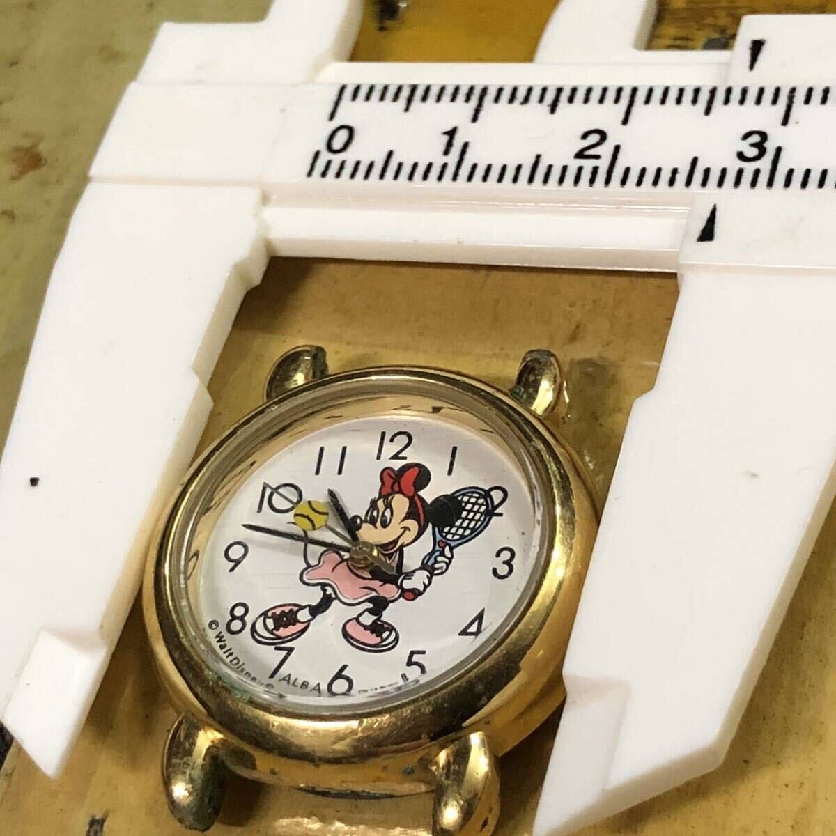 【即決】 SEIKO ALBA×Disney アルバ×ディズニー キャラクター時計 ミニーマウスウォッチ クォーツ レディースウォッチ 中古腕時計