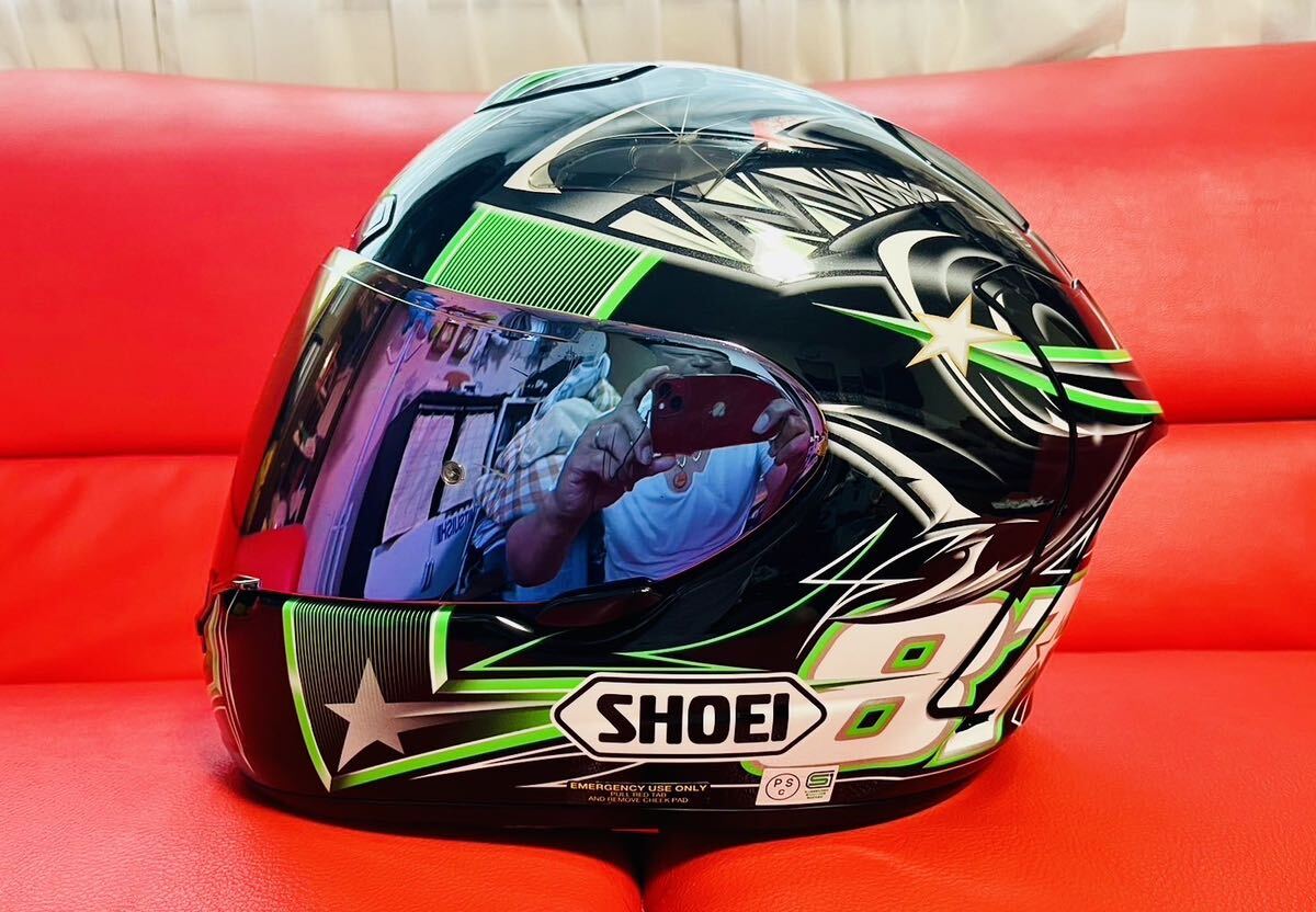 SHOEI☆ショーエイフルフェイス☆ヘルメット☆柳川モデル☆川崎　カワサキ☆サイズXL_画像2