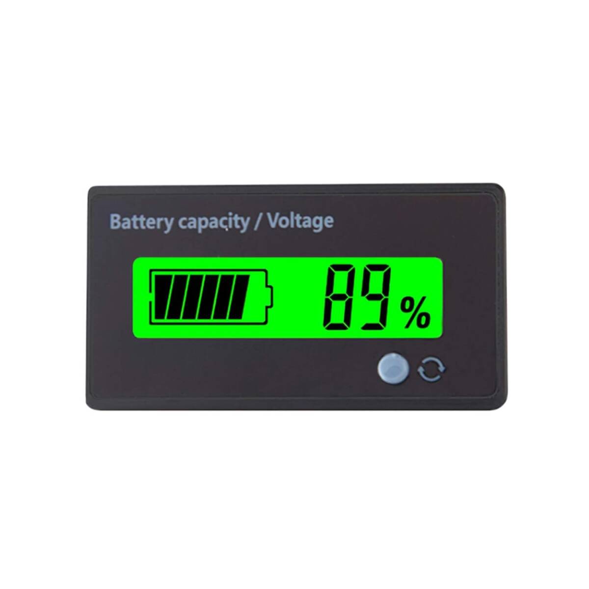 デジタル電圧計 バッテリー残量表示計 汎用型 DC 12V-48V リチウム電池 鉛蓄電池 リン酸鉄リチウムイオン電池 LCDディスプレイ バッテリーの画像1