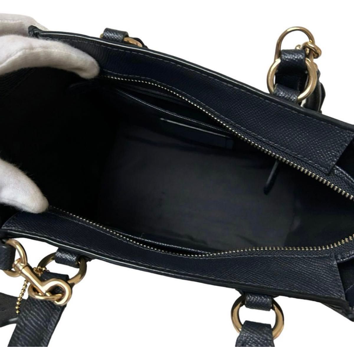 美品 COACH コーチ 2WAY ショルダーバッグ ハンドバッグ グレー 美品 COACH コーチ 2WAY ショルダーバッグ ハンドバッグ グレー