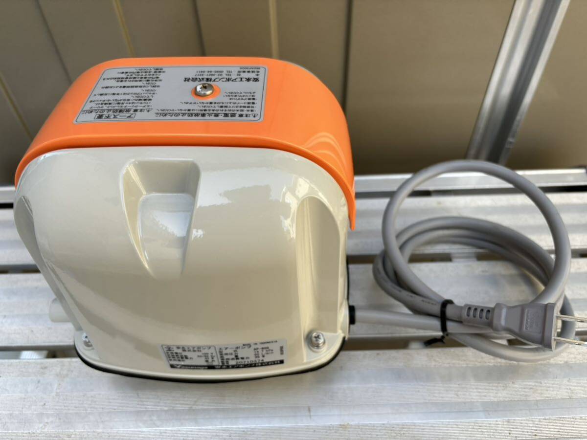 約半年使用　安永エアポンプ　AP-60G　毎分60L　100V 浄化槽ポンプ　中古美品　取説あり_画像1