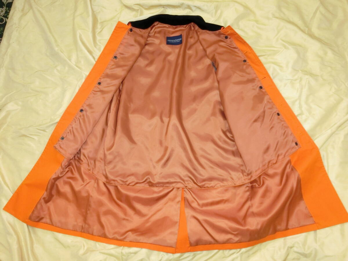 Gieves & Hawkesgi-bs and Hawk s orange серия пальто L размер мужской для 
