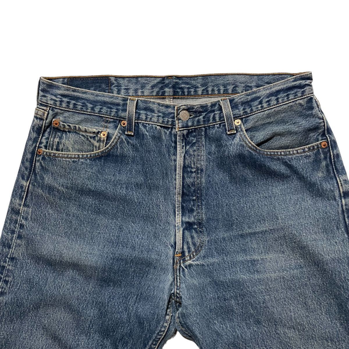 漢の1着 90s ビンテージ Levi’s 501XX W36 アメリカ製 ストレート メンズ ジーパン 501-0000 デニム USA製 653 紙パッチ_画像4