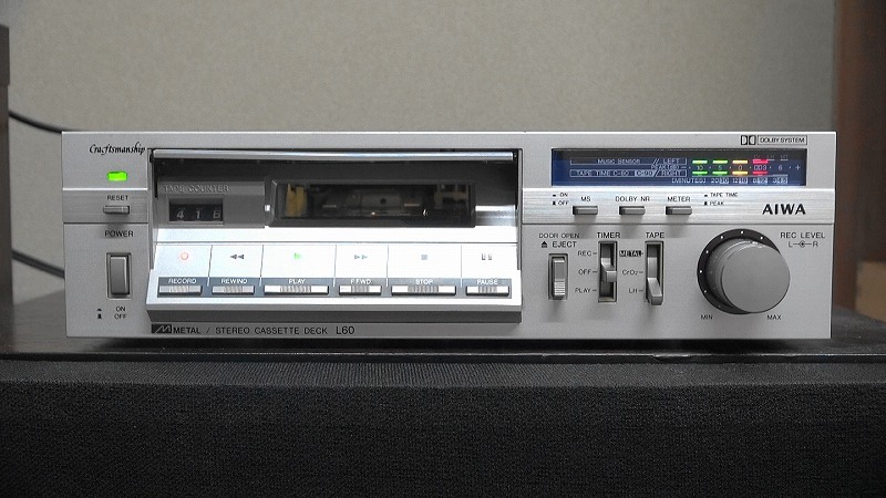 AIWA L60 ステレオカセットデッキ中古ジャンク品_画像1