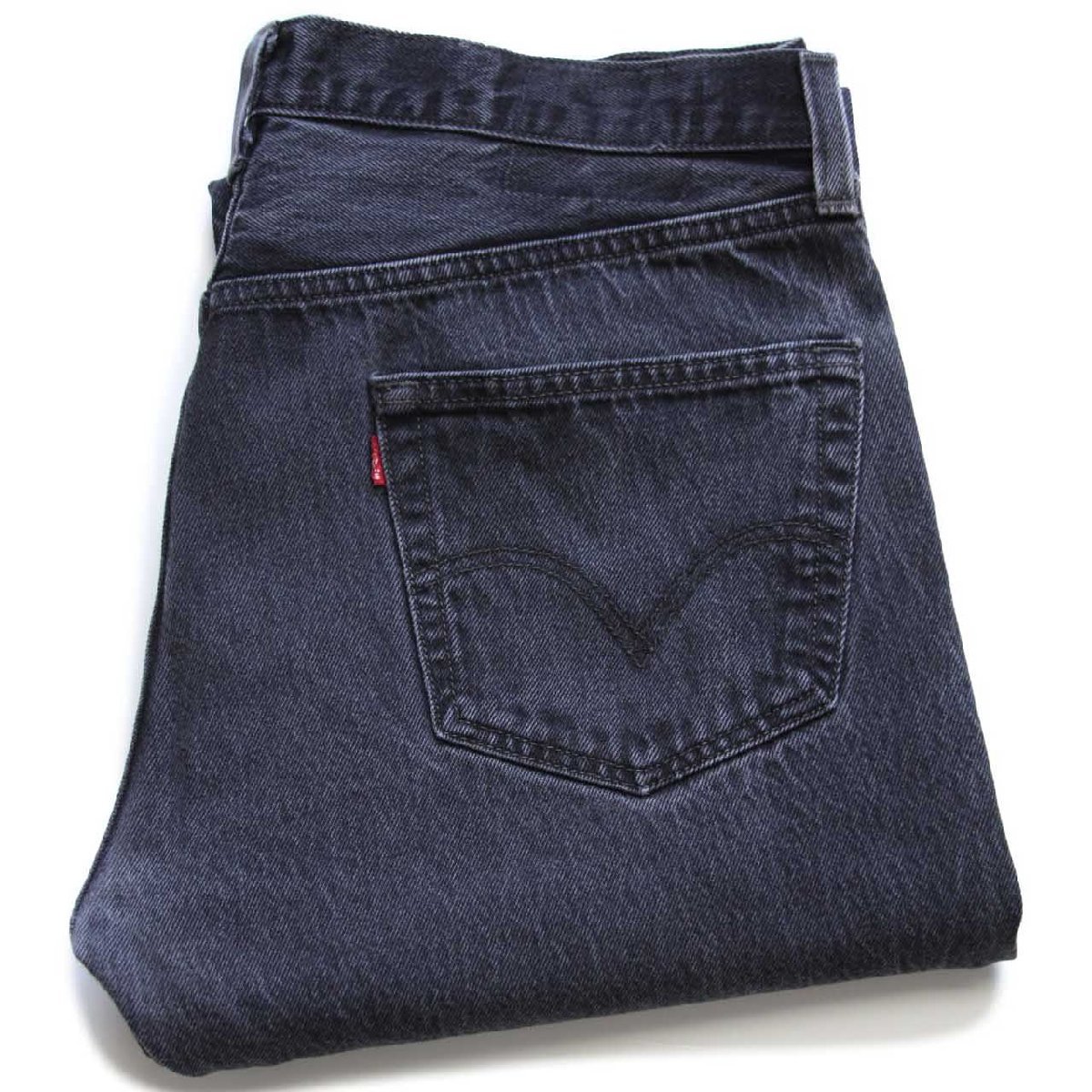 ★00s Levi'sリーバイス 501 ブラック デニムパンツ w36★SDP2490 オールド ジーンズ ストレート フェード リペア