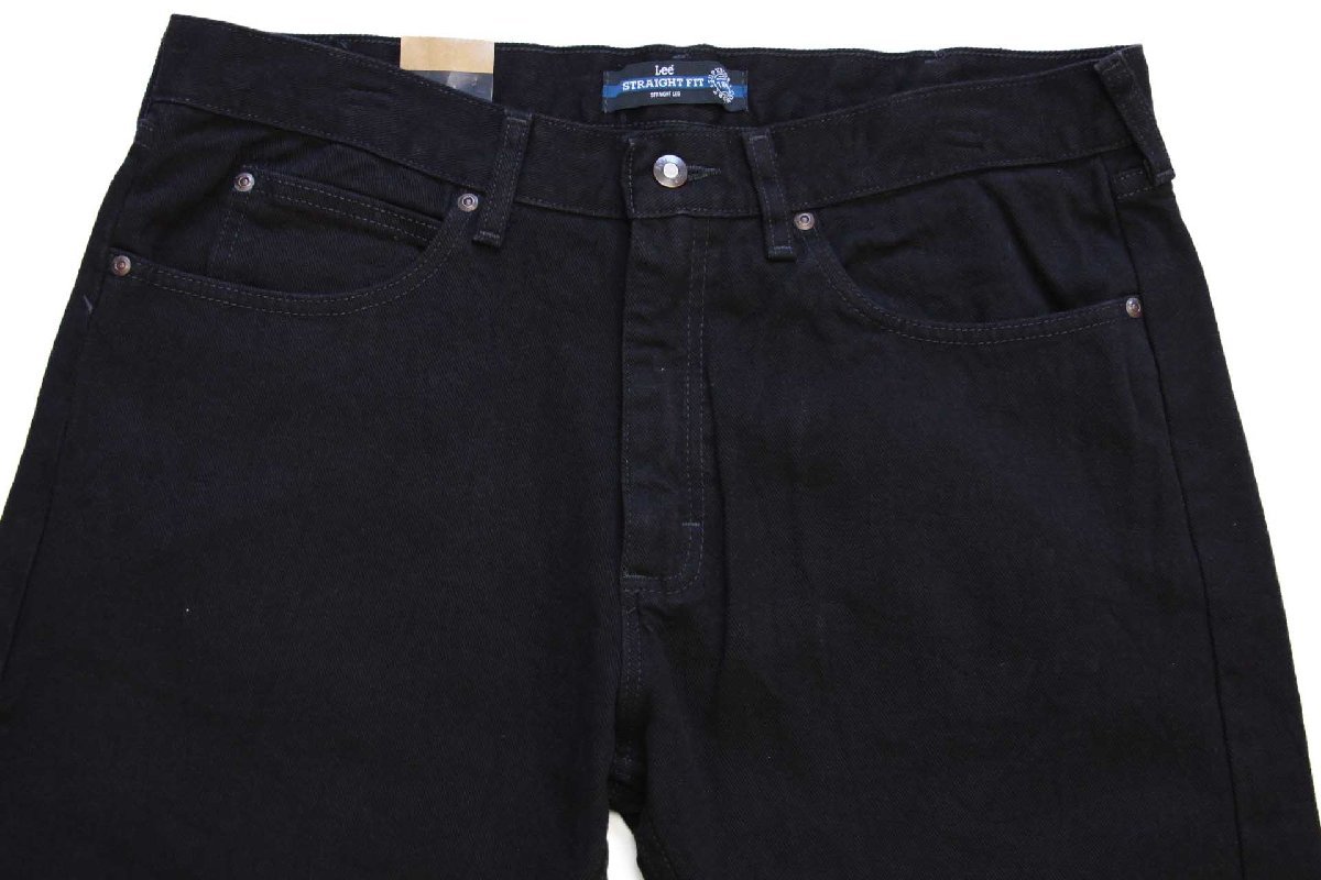  неиспользуемый товар * Mexico производства Lee Lee 200 черный Denim брюки w36 L30* джинсы распорка широкий большой размер 