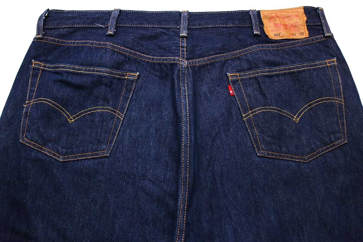 *Levi\'s Levi's 501 Denim pants w44 L32*SDP2596 extra-large jeans strut dark blue Circle R oversize big size 