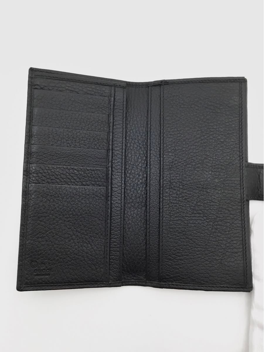 中古良品 グッチ GUCCI GGナイロン レザー Wホック 2つ折り長 中古良品 グッチ GUCCI GGナイロン レザー Wホック 2つ折り長