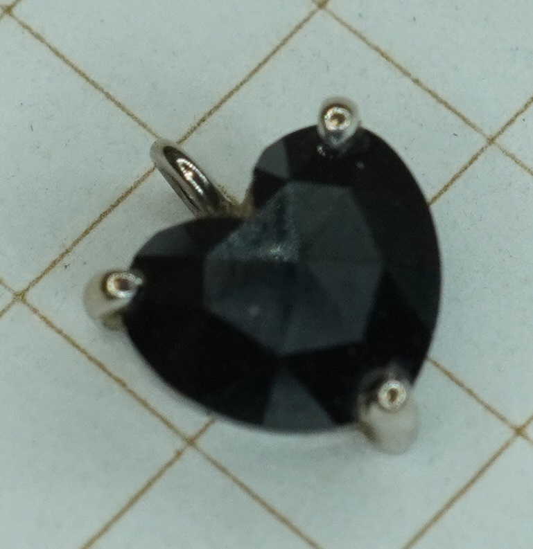 ブラックダイヤ　1.00ct ペンダントトップ　k18WG 大網てんとう虫　L17-533-7_画像2