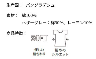 UnaitedAthle 4.7oz ファインジャージーTシャツ5745-01【714ヘザーグレー・Lサイズ】アウトレット特価、運賃無料で 即決480円★_画像3