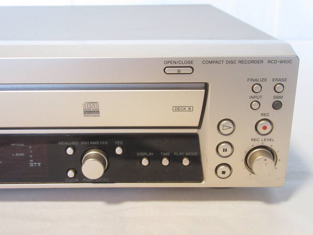 *SONY Sony [5CD changer /CD recorder ]RCD-W50C operation defect junk 