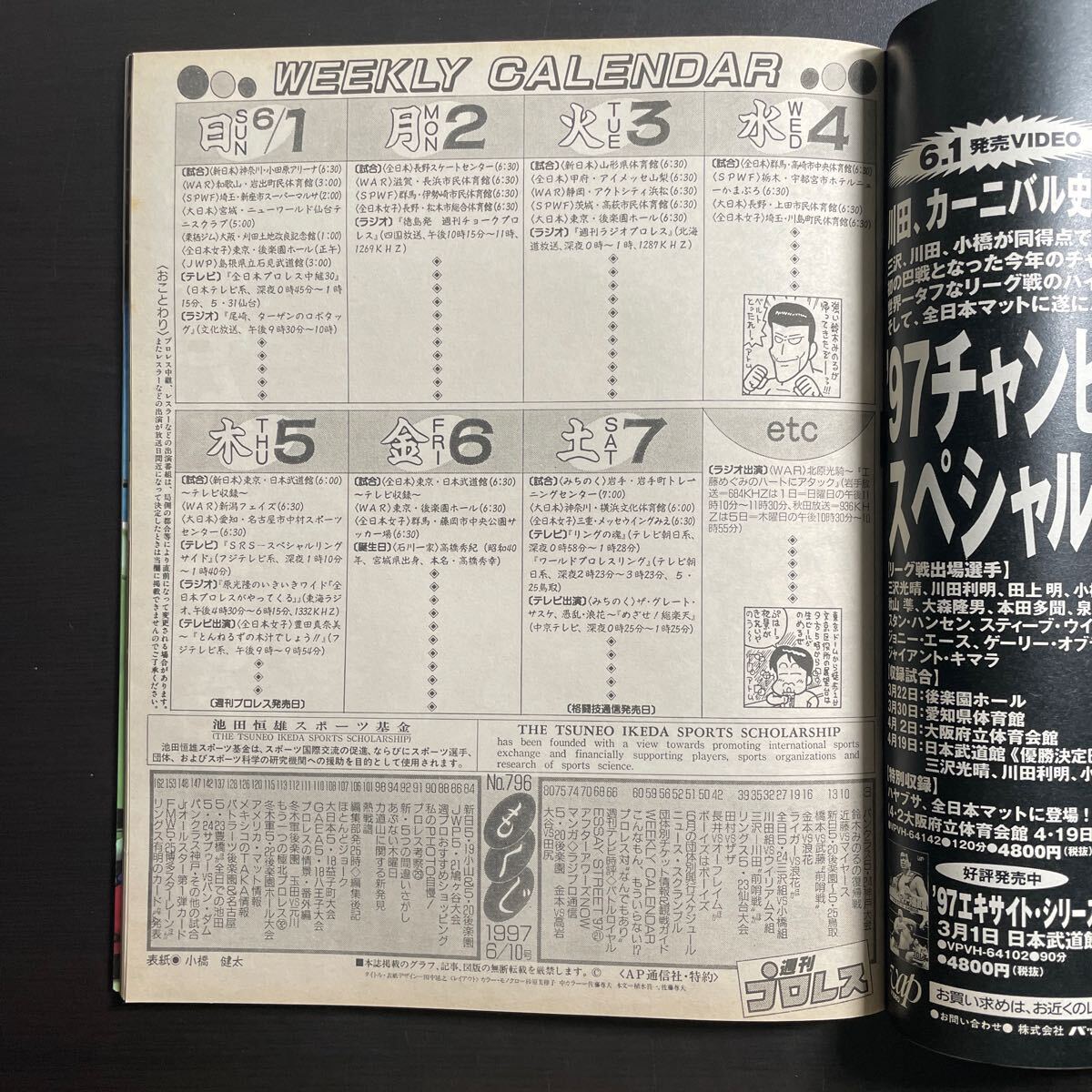 週刊プロレス 1997年6/10 No.796の画像3