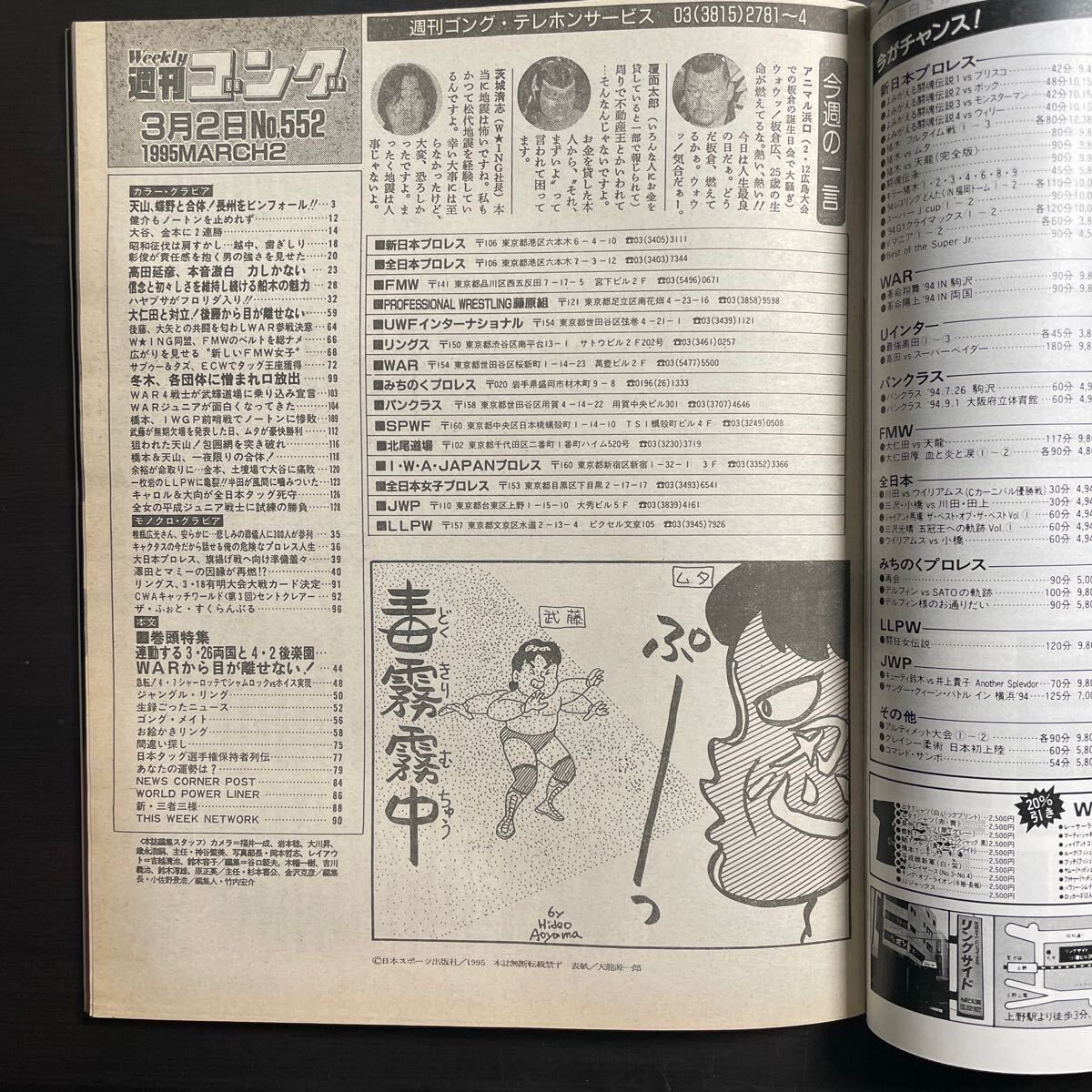 週刊ゴング 1995年3.2 No.552の画像3