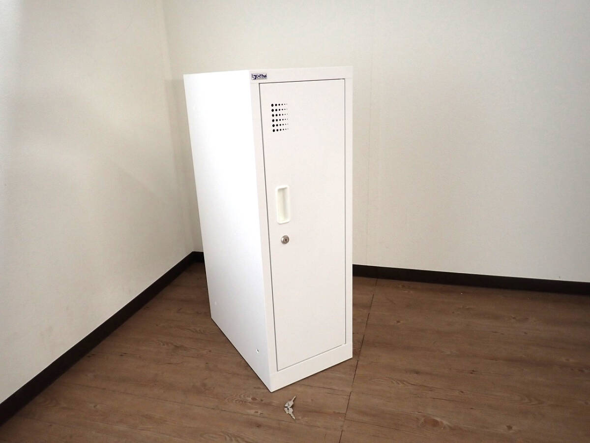  б/у OA steel Mini запирающийся шкафчик Ceha LK-807105S запирающийся шкафчик Mini размер ключ имеется W300×D500×H895mm один человек для белый 