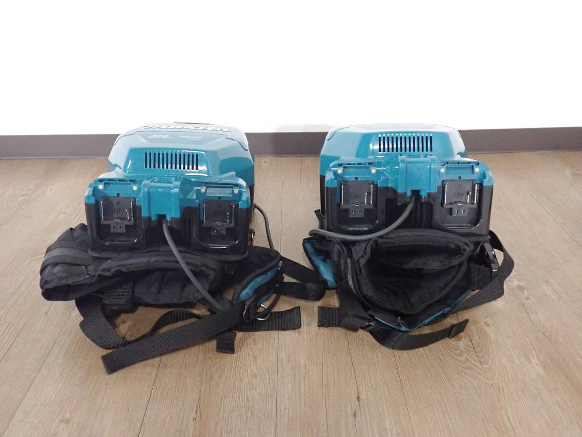 中古 掃除機 makita VC260D マキタ 充電式 背負いクリーナ 集塵機 紙パック 18V+18V 36V BL MOTOR HEPA filter 2台セット ⑫_画像8