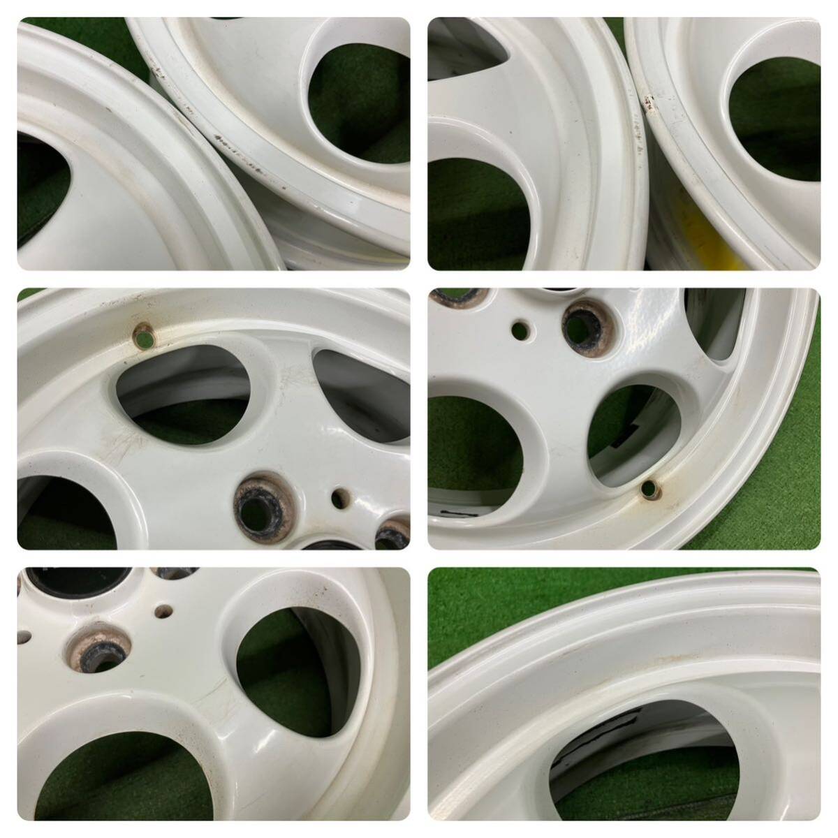 ★MINI ミニ ミニクーパー R50 純正 15インチ 4穴★15×5.5J +45 4H/100 ハブ径:約56mm 4本 中古アルミホイール★送料無料_画像10