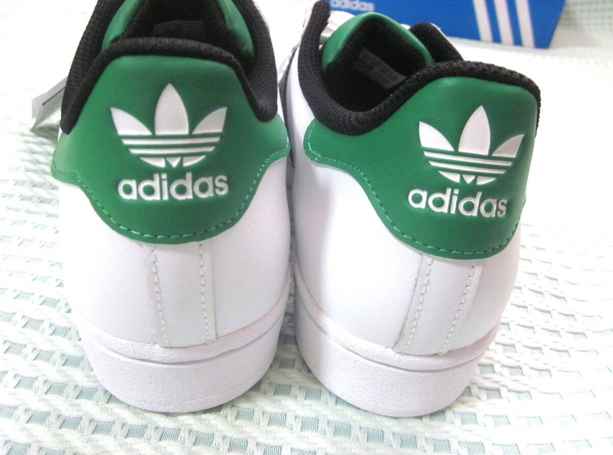 外箱付き 未使用 SUPERSTAR スーパースター ID4670 adidas originals スニーカー アディダスオリジナルス 24cm 白黒緑 6621