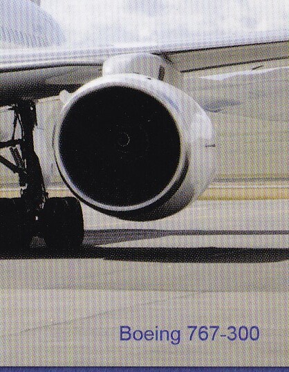 海外エアライン製絵はがき MIATモンゴル航空 B767-300 (A) ウイングレットなし の画像2