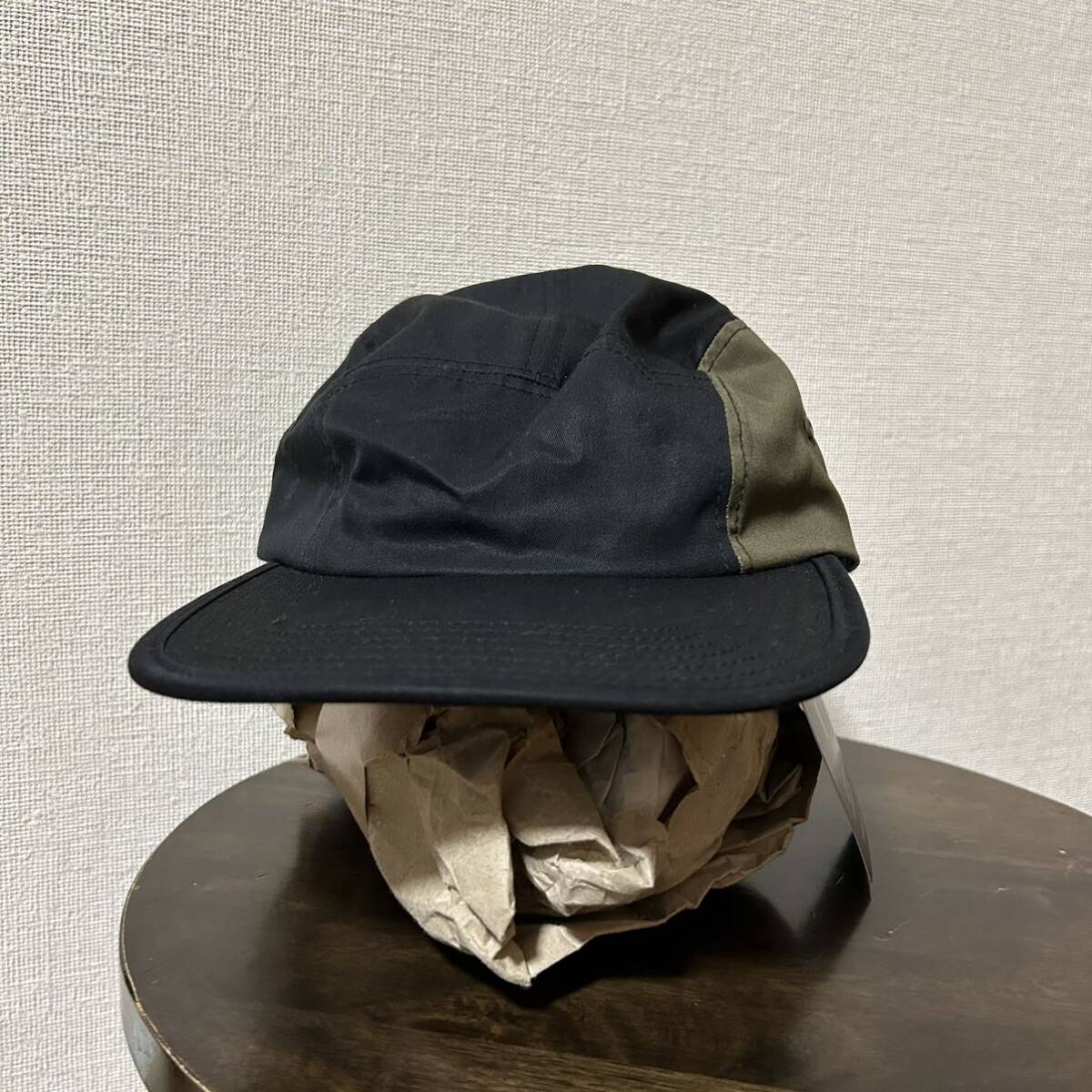 日本製 yenwork エンワーク×VENTILE ALL-WEATHER CAMP CAP ベンタイル素材 タグ付きやや傷 キャップ 帽子 アウトドア_画像2