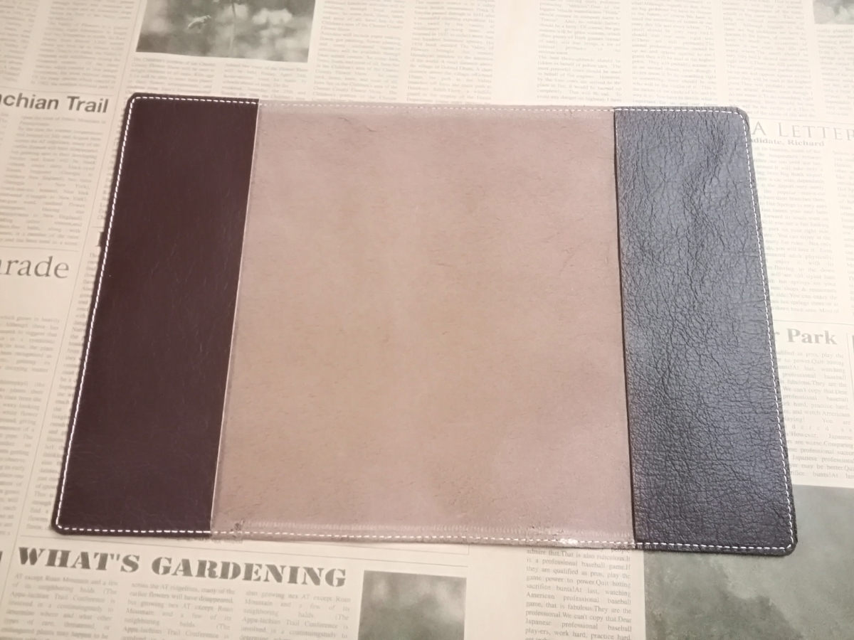  leather cow leather hand made A5 Note cover tea color series ①