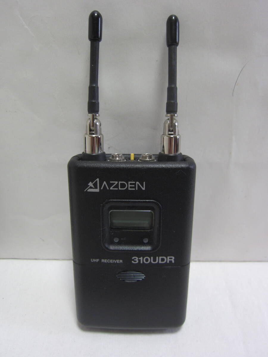AZDEN UHF B型 ワイヤレスマイクロホンシステム トランスミッター 310UDR 35BT　_画像2