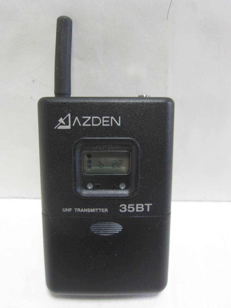 AZDEN UHF B型 ワイヤレスマイクロホンシステム トランスミッター 310UDR 35BT　_画像5