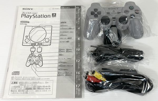 【未使用保管品/激レア】デッドストック SONY ソニー PlayStation プレイステーション SCPH-7000 DUAL SHOCK プレステ PS SCPH-7500 兄弟機_画像4