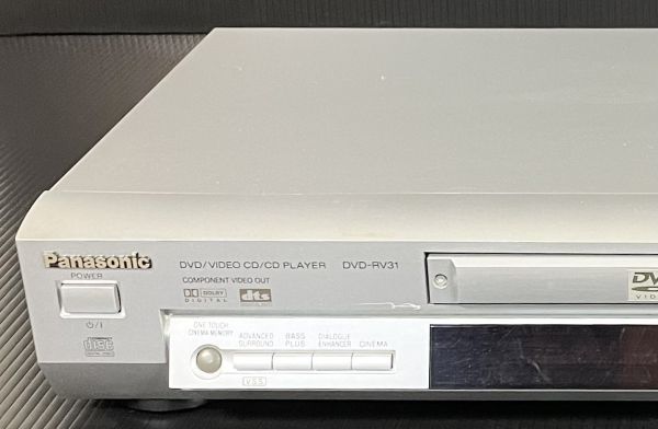 【極上美品★動作品】Panasonic DVD-RV31 DVDプレーヤー 日本製フリフリ機 パナソニック CDプレーヤー DVD-RV20 DVD-RV70 兄弟機の画像3