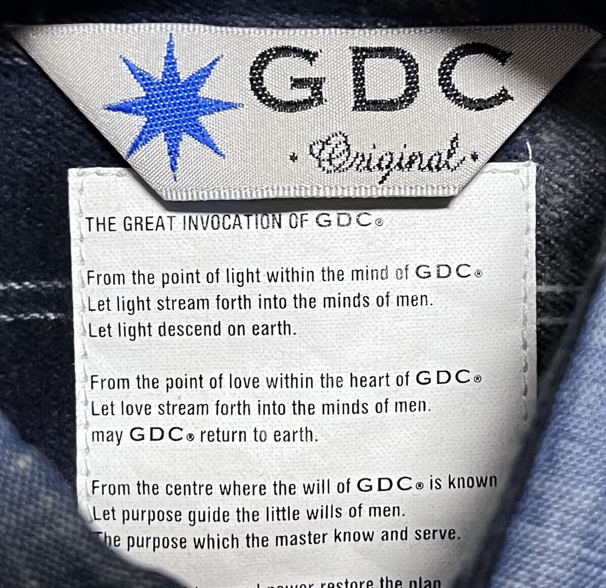 匿名発送　美品　GDC グランドキャニオン　デニム切り替えチェックシャツ　M_画像9
