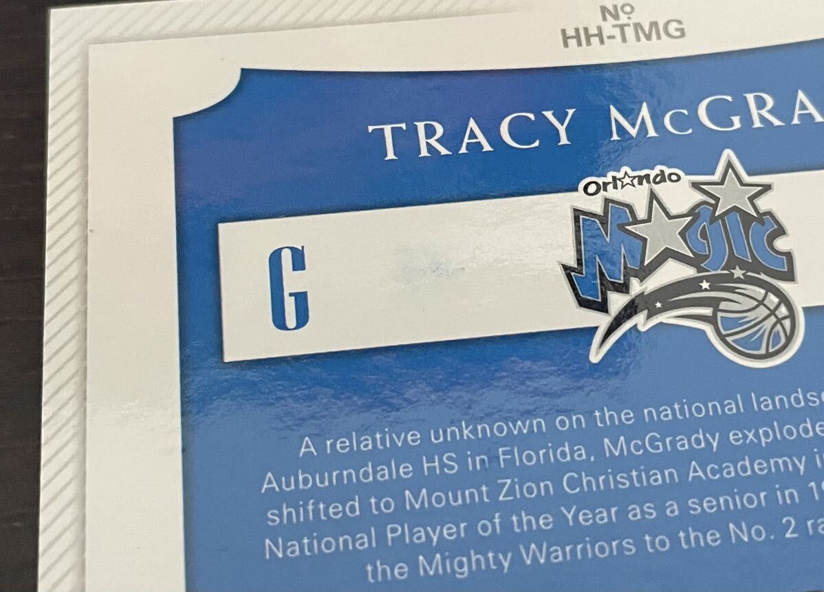 TRACY MCGRADY 49枚限定 トレイシー マグレディ Autograph auto signature national treasure サイン 高級版 hometown heroes paniniの画像8