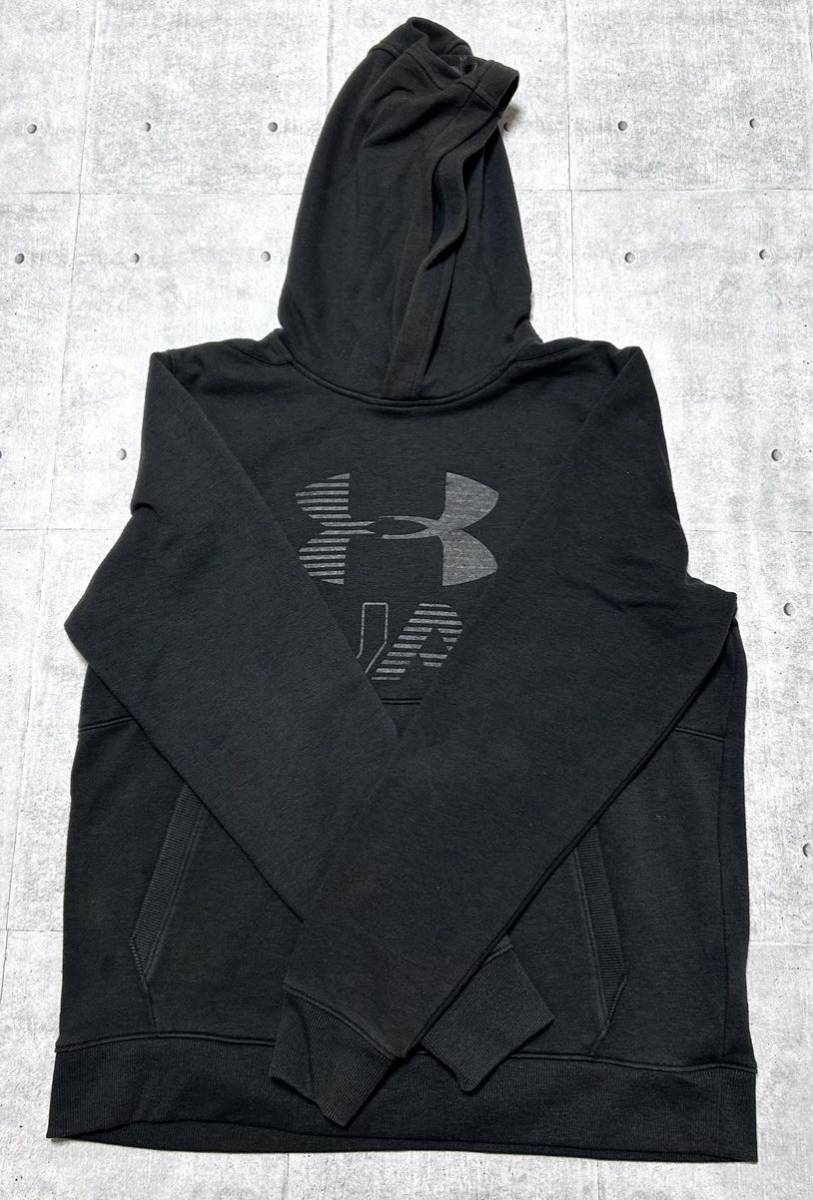 UNDER ARMOUR COLDGEAR フーディー スウェット パーカー　　ビッグロゴ デカロゴ 裏起毛 アンダーアーマー 裏起毛 THREADBORNE 早3565_画像7