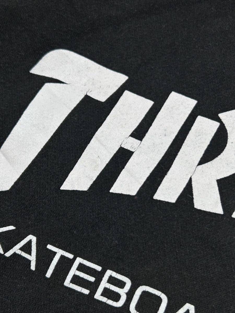 THRASHER ビッグロゴ デカロゴ フーディー スウェット パーカー　　スラッシャー スケート スケーター SK8 ストリート 早3550_画像4