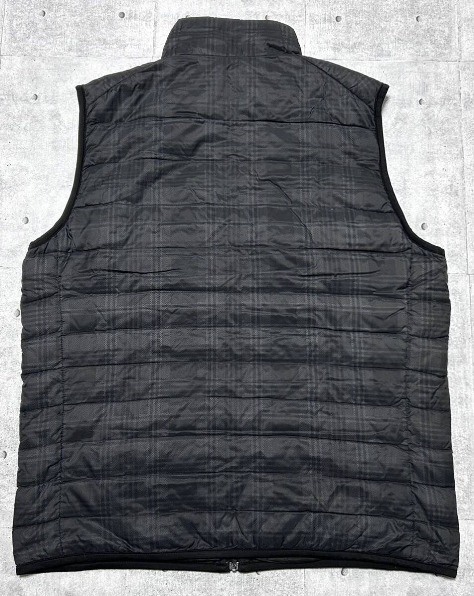  large size UNIQLO check pattern light down down vest XL rank Uniqlo total pattern DOWN VEST inner down light weight with translation .3588